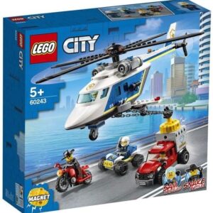 LEGO City Police Helicopter Chase 60243 Police Playset, Building Sets for Kids (212 Pieces)