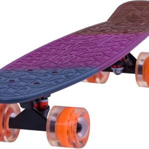 Flybar 22 Inch Kids Skateboard – Mini Cruiser Skateboards for Kids Ages 6-12, Outdoor Toys, Lightweight, Durable, Non-Slip Deck, ABEC-7 Bearings, Holds up to 175 lbs